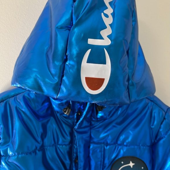 CHAMPION NASA Insignia  Jacket  Metallic Teal - Picture 11 of 11